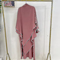 Miniatyrbild 2 av 5: Ramadan Eid Muslimsk Kvinna Jilbab 2-delad Abaya med Hijab Lång Khimar Niqab Set Hel Klänning Bön Kläder Islam Outfit Djellaba Burqa Rosa Set X...