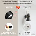 Miniatyrbillede 3 af 3: LED væglampe indendørs USB niveau 3 lysstyrke temperatur