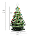 Miniatyrbilde 4 av 5: Julepynt Keramisk Juletre Juletre Led Dekorasjon Keramisk Skrivebordsjulepynt Salg[HK]