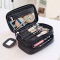Miniatyrbillede 3 af 3: Makeuptaske, internetberømthed, to skuffer, dobbeltlags, studentervenlig makeuptaske