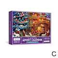 Miniatyrbild 1 av 5: REMAKE Pussel Adventskalender 2023 Julpusselbitar Kalendrar C One Size