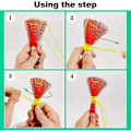 Miniatyrbild 4 av 4: 100 st Reusable Nylon Nätpåsar, Hängande Vattenmelon Nätpåsar, Tjockare Reusable Frukt Nätpåse För Hängande Vattenmelon