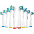 Pikkukuva 2 / 5: Hammasharjat 8-pakkauksessa 4X Oral B Cross Action -harjaspäätä ja 4X Oral B Precision Clean -harjaspäätä