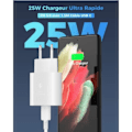 Pikkukuva 4 / 5: 25W Nopea USB-C Lataus Samsung Galaxy A13 5G A33 A53, A34 A54 A14 A52 A72, S23 S22 S21 Ultra S21 S21 Fe S21 Plus S20 [H34]