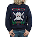 Miniatyrbilde 4 av 5: Fredag den 13. Herre Julegenser Fair Isle L Navy Blå L
