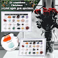 Miniatyrbillede 3 af 5: REMAKE 24 stk. Julekalender Mineralsten Jule-nedtælling Legetøj Krystal Gem-samlinger Gaver til Børn 1 Æske