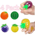 Miniatyrbilde 1 av 5: Pakke med frukt-antistressballer, sensoriske fidget-leker