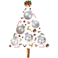 Miniatyrbillede 1 af 5: *30 stk. Julekugler, 5 Stilarter Guld Juletræspynt*