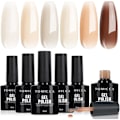 Pikkukuva 1 / 5: Nude Series Professional UV-kynsilakat, 6 väriä vaaleanpunaista shellac-geelilakkaa 8ML