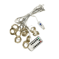 Miniatyrbillede 5 af 5: 300 LED Gardinlys Kobbertråd Belysning Soveværelse Stjerner Atmosfærisk Lys USB Julegave LED Dekoration Lysstreng Engros Lysstreng
