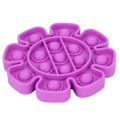 Miniatyrbild 3 av 5: Pop It Fidget Leksak - Flera Färger Stress Sensorisk Barnlek lila-blommor
