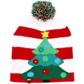 Miniatyrbilde 1 av 5: LED-belyste julehatter Xmas Santa stygge hatter Beanies 10 fargerike lys Blinkende hatt for nyttårsfest