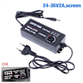 Miniatyrbilde 2 av 3: Strømforsyning AC DC 220V til 3V-36V 1/2/3/5A Universal 12(24-36V2A, skjerm)