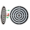 Miniatyrbillede 5 af 5: Dartskive med 6 Pile - Dartskive - Dartpile