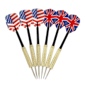 Miniatyrbillede 3 af 3: 12 stk. 18g Dartpile Dartkast Dartpile i flerfarvet messing