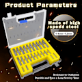 Miniatyrbild 5 av 5: 150 st Twistborrset HSS Titan Microborr Microbit Set Verktyg 0,4 mm-3,2 mm för Trä, Metall, Plast, Smycken