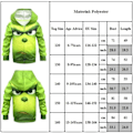 Pikkukuva 3 / 5: Joululapset Vihreä Grinch Huppari 150
