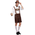 Pikkukuva 3 / 5: REMAKE Saksan Oktoberfest-olut Miesten Baijerilainen Nahkahousut Hattu Paita Setti XL