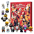 Miniatyrbillede 1 af 5: 2024 Julekalender Julerækken Advent 24 Dage Gyser Ornament Dukke Halloween Mareridt Festartikler Til Børn Gaver (FMY) Rød 26 x 18 x 3cm Red