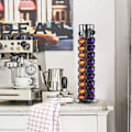Miniatyrbild 5 av 5: Kaffe Kapselhållare, Kapselhållare för 40 Kaffe Kapslar, Roterande Design, Elegant och Modern Finish