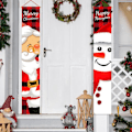 Pikkukuva 4 / 5: Hausin Merry Christmas -ovilipun lippu 71 x 12 tuumaa, roikkuva lippu kotiin, seinälle, sisä- ja ulkokäyttöön joulujuhliin