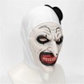 Pikkukuva 3 / 5: REMAKE Halloween Terrifier -naamio Klovnaamio Pelottava Joker-asu Halloween-kauhu Pelottava naamio aikuisille miehille ja naisille