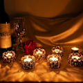 Miniatyrbillede 5 af 5: REMAKE Pakke med 12 Gyldne Krystal Tealight Lanterner til Bryllup Hjem Bord Midtpunkt Dekoration, Gaver i Æske