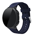 Miniatyrbilde 5 av 5: Garmin Forerunner 220 / 230 / 235 / 620 / 630 Silikonklokkearmbånd med runde huller - Mørk blå