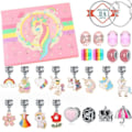 Miniatyrbild 1 av 5: Julkalender 2023 DIY Unicorn Armband Set för Flickor