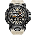 Miniatyrbillede 1 af 5: Smael Digital Herre Militærure Dual Time Vandtæt Luksus Top Ur Herre Sports Led Quartz Analog Armbåndsur Herre