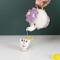 Miniatyrbillede 4 af 5: Skønhed og Udyret Tekander 3D Skulptureret Keramik Kop Tekander Pot Kop Fars Dag Julegave