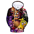 Miniatyrbilde 1 av 2: Five Nights At Freddy's 3D Digital Print Casual Hoodies Barn Unisex Fnaf Hoodie Genser Topper [HK] B 6-7 Years B