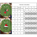 Miniatyrbillede 4 af 4: Grinch Kvinders Casual Langærmet Juletrykt Trøje C XL