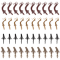 Miniatyrbilde 1 av 3: REMAKE 40 stk Halloween plastgresskar med stilker, materiale for å lage gresskar, plastbase for gresskar