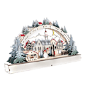 Miniatyrbilde 3 av 3: Julehus LED Juleskog Scene Trehus Julelandsby for Sentervindudekorasjoner
