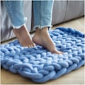 Miniatyrbild 3 av 5: Tjock stickgarn supertjockt armvirkning ROVING stickad filt
