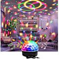 Miniatyrbilde 1 av 4: Diskokule Diskolampe Party Diskolys Projektor LED Party Lampe 9 Farger Diskolampe Med Fjernkontroll For Halloween Dekor Disko KTV Klubb