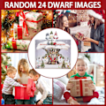 Miniatyrbillede 3 af 3: Julemandens Adventskalender 2024 med 3-delt Strikket Julemand Dukke Dekoration, Jul Tema 24 Dages Nedtælling Blind Box, Nytårsferie