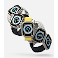 Miniatyrbillede 4 af 6: REMAKE Ringke Apple Watch Ultra 49 mm 2-PAK Skal Slank Titanium Grå/Klar