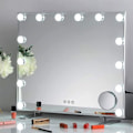 Miniatyrbillede 2 af 5: REMAKE Makeup-spejl med belysning 2-14 dæmpbare LED-lys, 3 farvetilstande (kun lys, ingen spejl) 12 lys