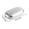 Miniatyrbilde 3 av 5: REMAKE 2-pak Oppladbare Håndvarmere USB Power Bank Elektrisk Lommevarmer Hvit