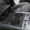 Miniatyrbillede 3 af 5: Kopholder til Tesla Model Y/3, Centerkonsol Indsatsbakke Organizer Sort