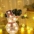 Miniatyrbilde 4 av 5: Snømann Diamantmaleri LED Nattelys Sengelampe Soverom Håndverk Jul, Bursdagsfest, Nyttårsferie Dekorasjon 1 Stykke