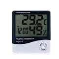 Miniatyrbild 3 av 4: LCD-skärm Digital Hygrometer, Elektronisk Alarmklocka Termometer för inomhusbruk