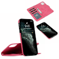 Miniatyrbillede 5 af 5: REMAKE Suede magnetisk etui til iPhone 12/12 Pro med magnetisk lås. Sort én størrelse