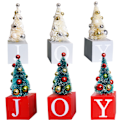 Miniatyrbillede 2 af 5: Monolit træ juletræspynt Julepynt