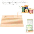 Miniatyrbilde 4 av 5: Trelinjalholder for Quilting i Tre, Liten Bøk, Quiltinglinjalholder, Oppbevaringsstativ, Organizer for DIY Syverktøy, Stor S...