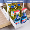 Miniatyrbild 3 av 7: 1-pack Köksförvaring under diskbänken, 2-vånings hylla under diskbänken med utdragbar låda, mångsidig badrumsförvaring under diskbänken för Cou Vit 1 White