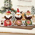 Miniatyrbillede 4 af 5: 3 Julemand & Snemand Dukker Æblekasser Juleaften Jul