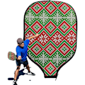 Miniatyrbilde 3 av 5: Glidelås Paddelveske, Beskyttende Deksel for Padelracket og Pickleball Paddel, Oppbevaringspose for Padelballer Jul